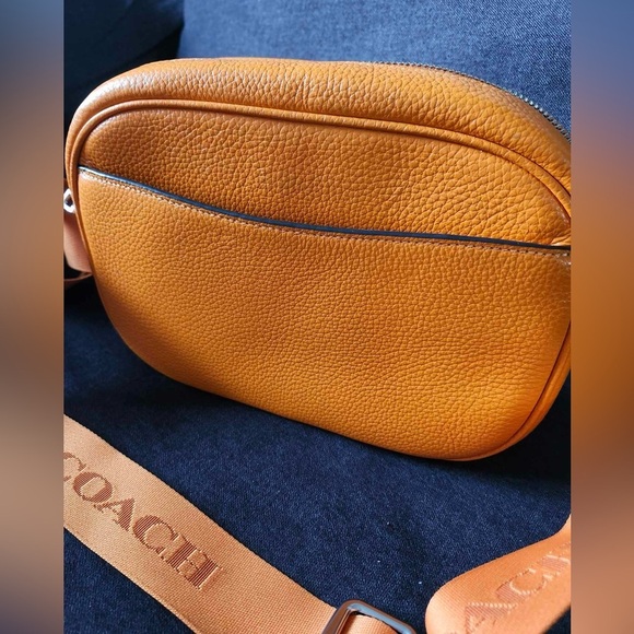 Orange Coach crossbody leather bag - Picture 8 of 16